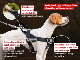 All Weather Professional Training Nylon Dog Harness for Working Dogs All Weather Professional Training Nylon Dog Harness for Working Dogs